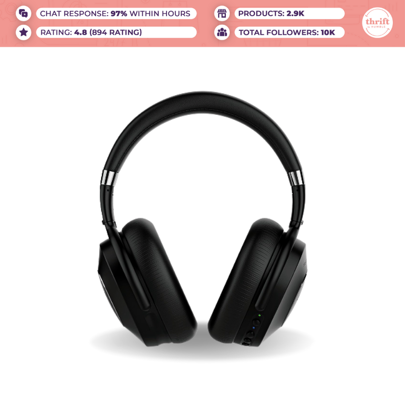 HUMBLE Cowin SE8 Active Noise Cancelling Bluetooth Wireless Headphones ANC 30hrs Playtime, Black
