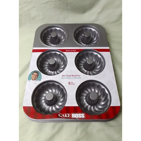 Humble Cake Boss Mini Fluted Mould Pan Nonstick | Baking Essentials Kitchenware | Bakewares | 6cups