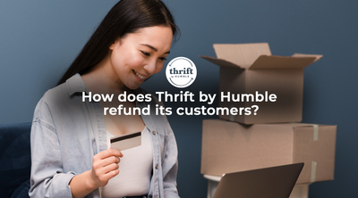 How does Thrift by Humble refund its customers?
