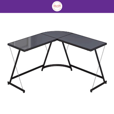 L-Shaped Table Black