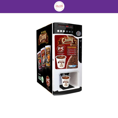 Chong Cafe Star Hot Vending Machine Coin-Operated with Auto-Cup Dispensing (SV888-3C) - Authentic
