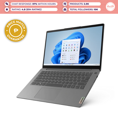Lenovo Laptop IdeaPad 3  14" FHD, 11th Generation Intel® Core™ i5 Processor, Windows 11 Home 64, 60Hz, Narrow Bezel, 8 GB DDR4-3200MHz (Soldered), 2 Cell Li-Polymer 38Wh, Integrated Graphics  Condition: New-Sealed-Original Packaging