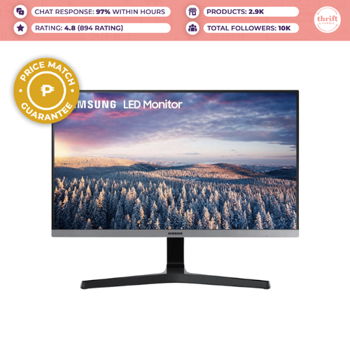 Samsung Led Monitor S24R350FHE  24", 2020, Flat, IPS, 1920X1080 Resolution, 75Hz Refresh Rate, 5ms (GTG) Response Time,  Game Mode  Condition: Fairly Used-Unsealed-Good Packaging