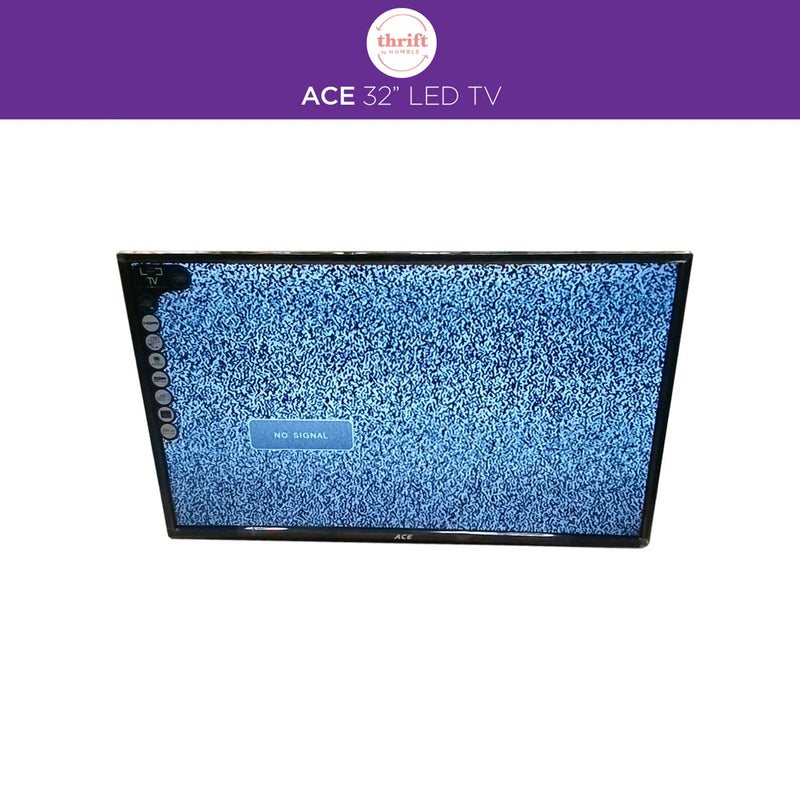Authentic Ace 32-inch Glass Slim LED TV Black (LED-808 DN4) - Authentic
