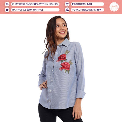 Delmar Embroidered Long Sleeves Top - Authentic, Brand New, Great Deal