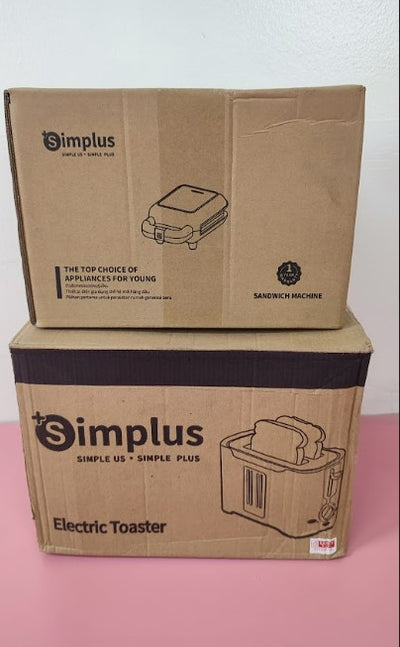 Simplus Electric Toaster (Ct-828j) & Simplus Sandwich Machine (SMJZj001)