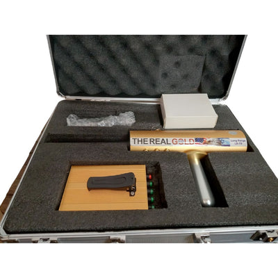 The Real Gold Underground AKS Metal Detector - Copper & Black - Silver Case