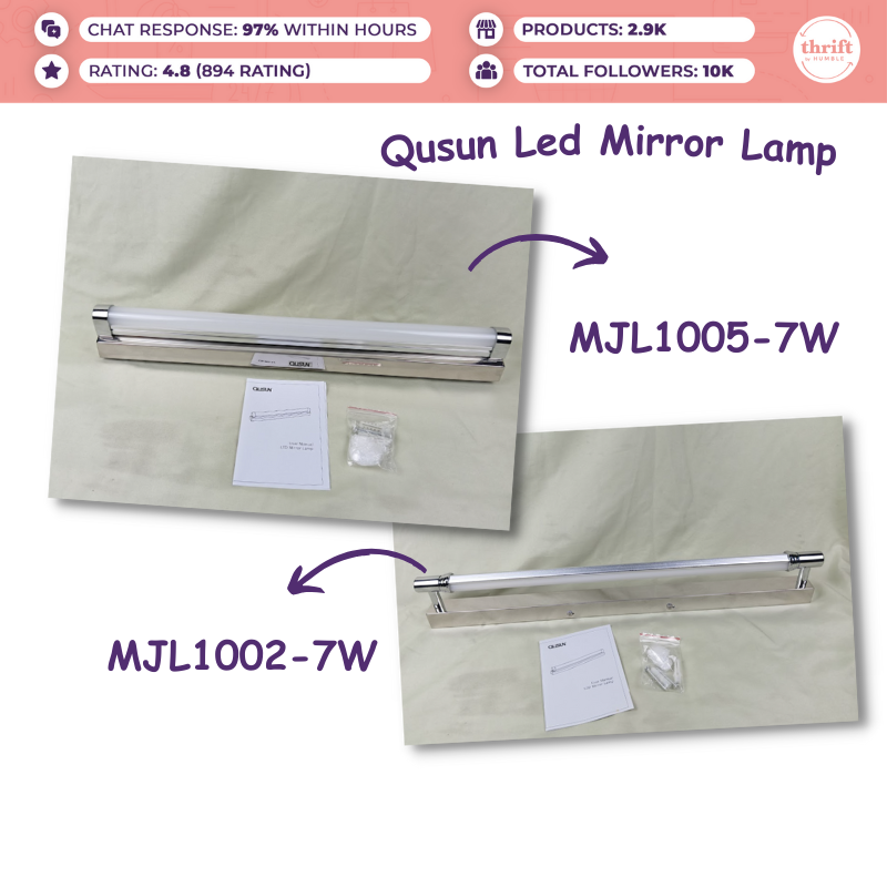Humble Qusun Led Mirror Lamp 7W 6000K Day Light  (MJL1005, MJL1002), Energy Saving Led Lamp
