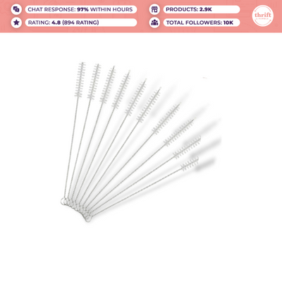 Humble Loop Sip Straw Brush Cleaner Long, Reusable Straw Cleaner Nylon (5pcs in one Bundle)