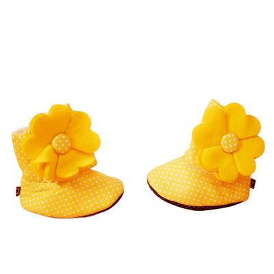 Baby Couture Walking on Sunshine in Yellow Booties and Headband Set for 9-18 months - Authentic