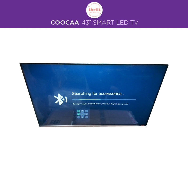 Authentic COOCAA 43 Inch Simple Smart HD LED TV Frameless Flat screen, Wifi/LAN - Authentic