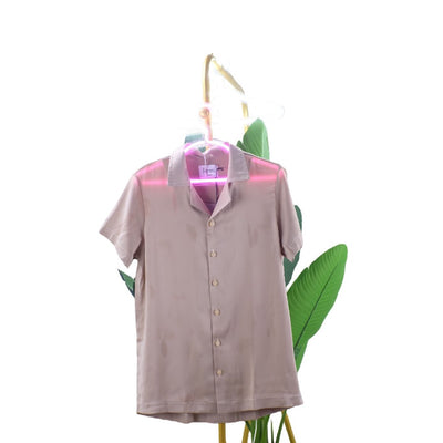 Straightforward Relaxed Silk Charmeuse Lounge Shirt- Authentic, Brand New, Great Deal