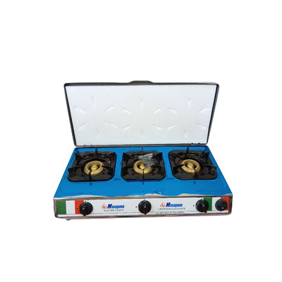 Masagana Three Burner Gas Stove With Lid Cover (305D)