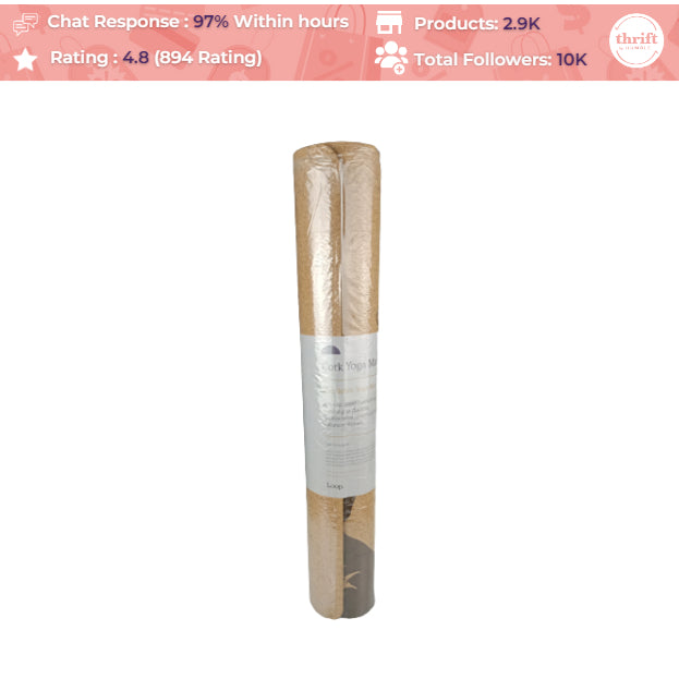Loop Cork Yoga Mat - Cookie | Sealed - Good Packaging