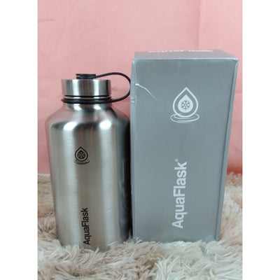 HUMBLE Aquaflask Insulated Water Bottle Silver Steel (64oz)