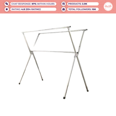 HUMBLE Three-Bar Stainless Steel Clothes Rack