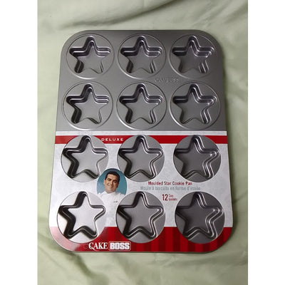 Humble Cake Boss Moulded Heart, Star, Whoopie Pie, Flower Cookie Pan for Baking | Nonstick | Carbon