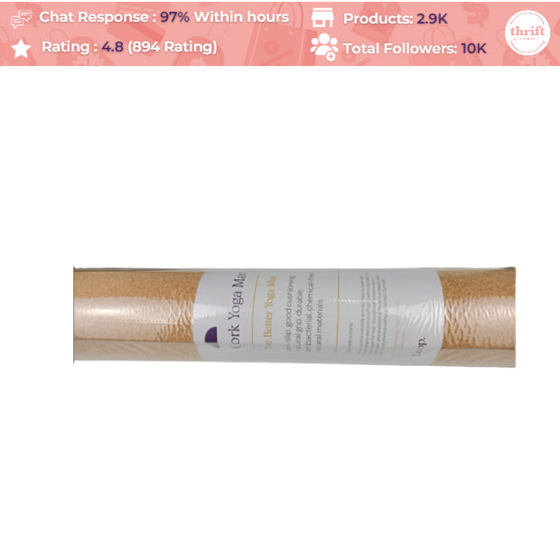 HUMBLE - Loop Cork Yoga Mat - Mandala | Sealed - Good Packaging