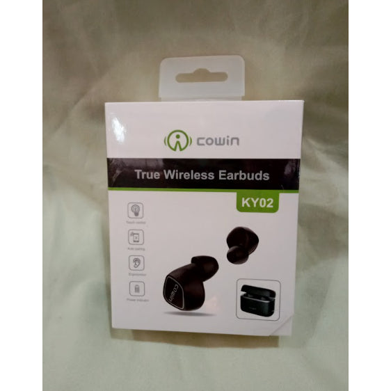 HUMBLE Cowin KY02 Bluetooth 5.0 Wireless Sweatproof TWS Earphones with Built-in Mic Black, White
