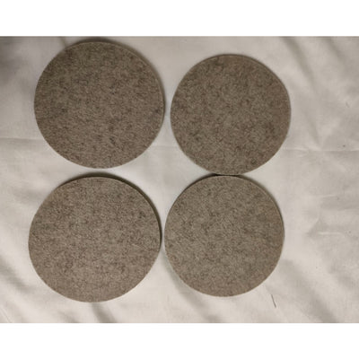 Humble Graf Lantz Bierfilzl Round Wool Coasters Placemat Granite, Sage, Radiant 4pcs Set