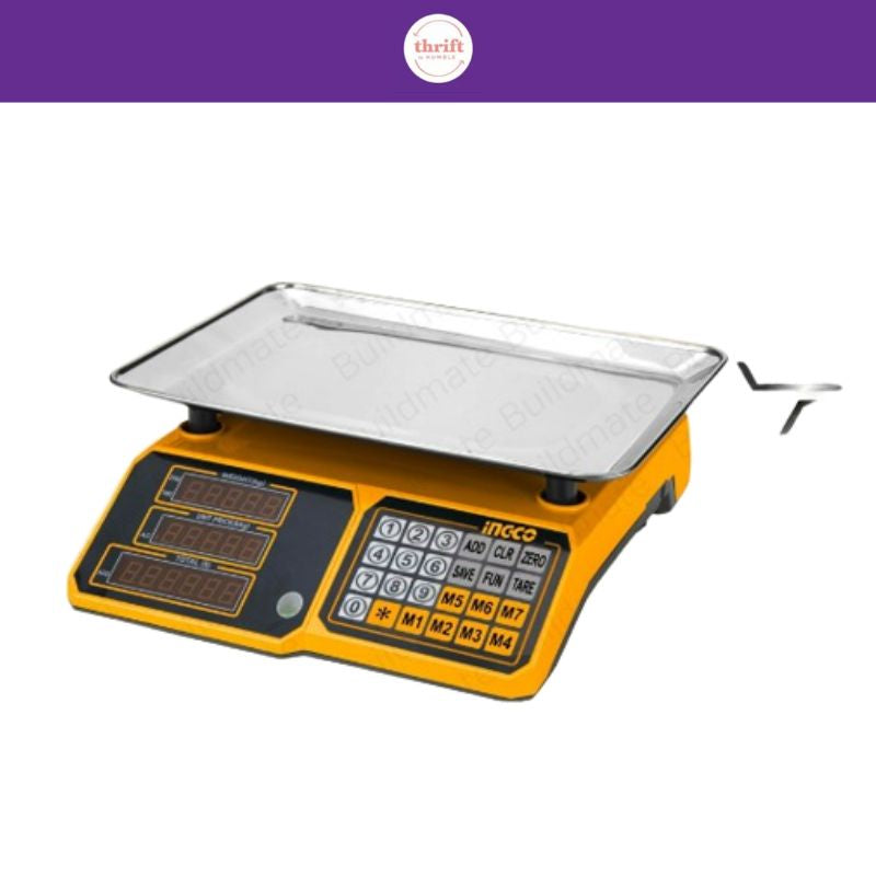 Ingco Electronic Table Weighing Scale 30kg Capacity (HESA3303)