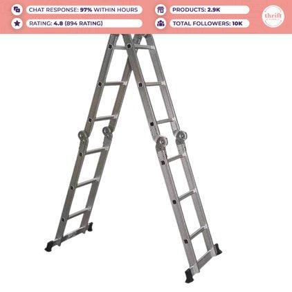 HUMBLE - Golden Dragon Aluminum Ladder 3x4