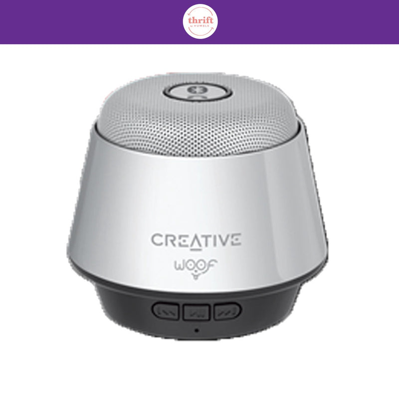 Creative Woof Micro Wireless Bluetooth Speaker (Dented box but item is functional)