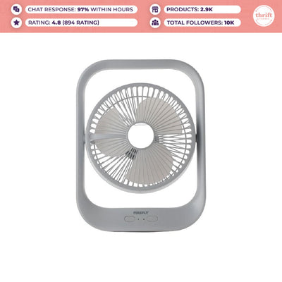 HUMBLE Firefly Rechargeable Fan with Night Light (New and Unsealed Product with Damaged Packaging)