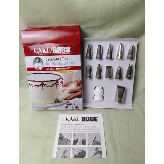 Humble Cake Boss Basic Decorating Tips Set 12pcs | Baking Equipments | Baking Needs | Cake Making