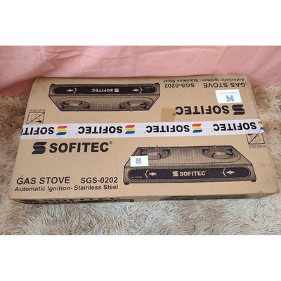 SOFITEC Heavy Duty Double Burner Gas Stove Stainless Body SGS-0202