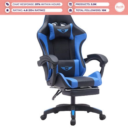 HUMBLE Gaming Chair with Footrest