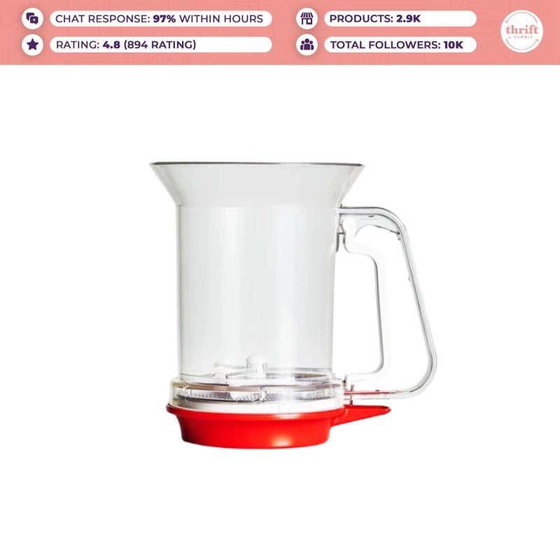 Humble Pepper Pro Powder Sieve with Detachable Saucer For Baking, Strainer Kitchenware Supplies
