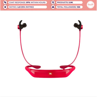Humble -Original JBL Reflect Response Wireless, Touch Control, Sport Headphones, Red