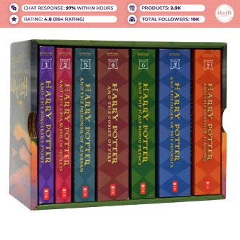HUMBLE J.K Rowling Harry Potter 8 Book Series (7 books + Cursed Child )