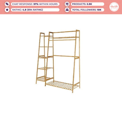 Bamboo Ladder Clothes Rack