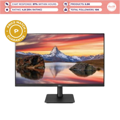 LG Monitor 24MP400-B | 24", IPS, Full HD 1920x1080 | Condition: Fairly Used-Unsealed-Good Packaging