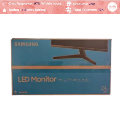 Samsung Led Monitor F24T350FHE | 24" Flat, IPS | Condition: Fairly Used-Unsealed-Good Packaging 2020